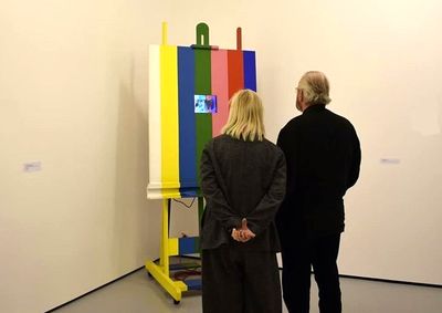 نمايش اثري از هنرمند ايراني در موزه بوخوم آلمان / تابلو يعقوب امداديان در کنار آثار مدرنيست‌هاي بزرگ اروپا