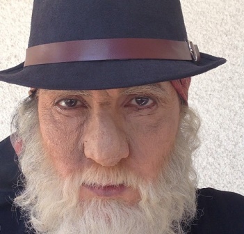 گریم فاطمه گودرزی در نقش یک پیرمرد