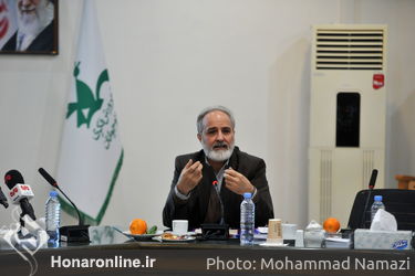 حمدرضا کریمی صارمی، دبیر جشنواره در نشست خبری سیزدهمین جشنواره بین المللی پویانمایی تهران